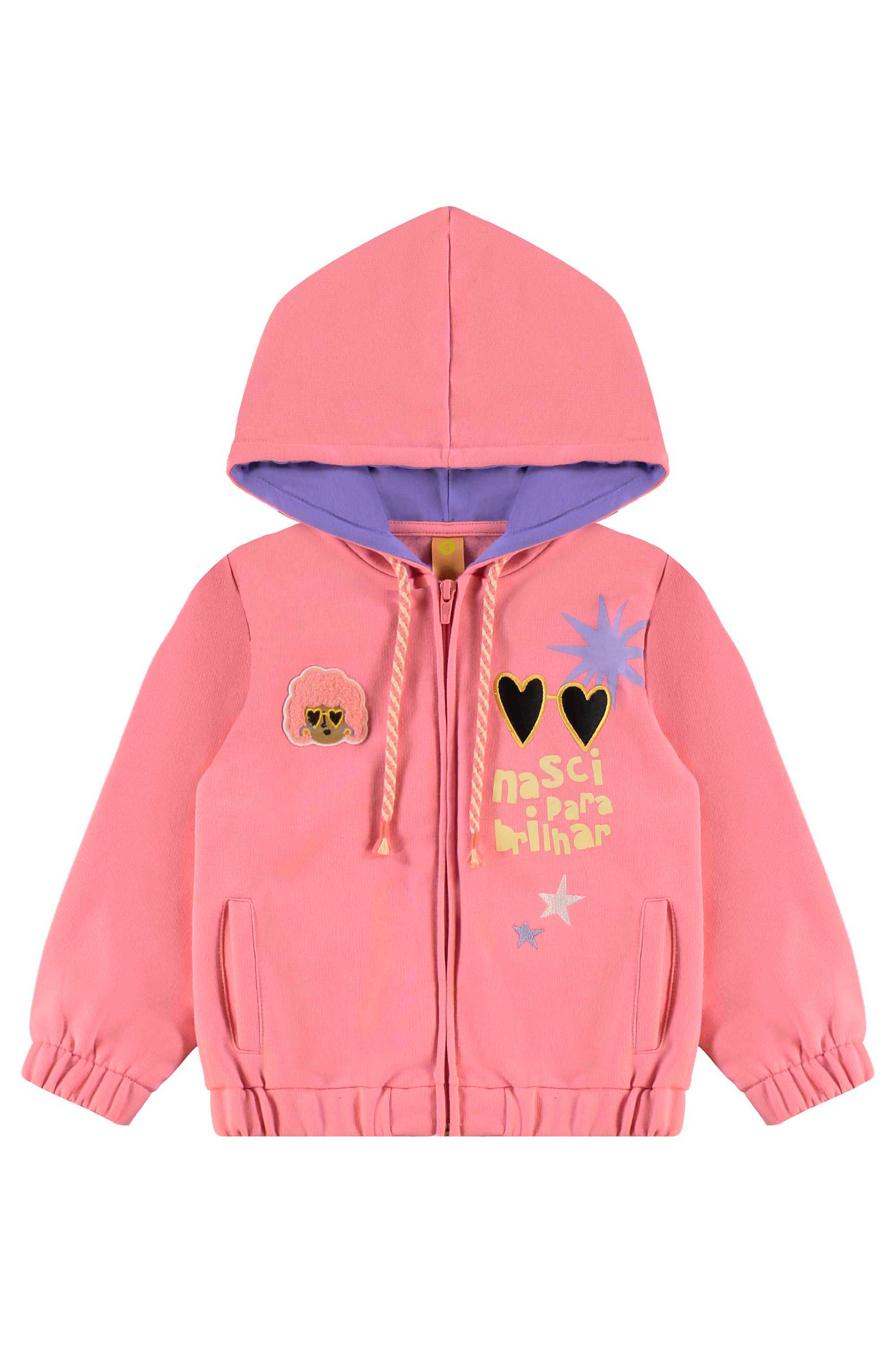 Conjunto Estrela Infantil com Jaqueta e Calça (Rosa) Três e Já - Imagem 35